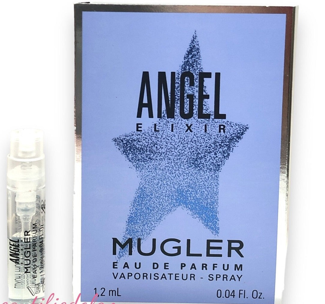 ANGEL ELIXIR Mugler perfume spray, Set of 12 vials.
