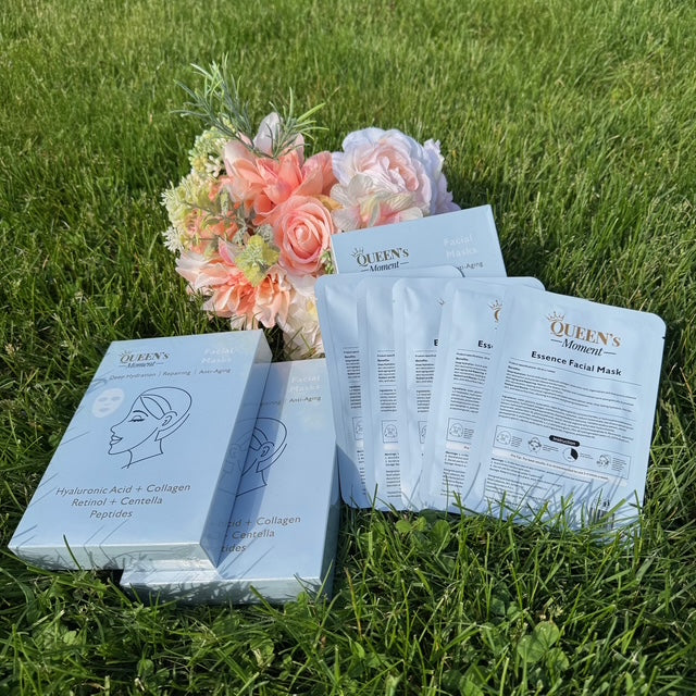 Queen's Moment Anti-aging facial masks, 50 masks, Bundle of 10 boxes.