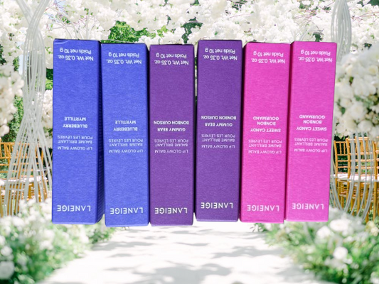 LANEIGE Lip Glowy Balm, Bundle of 6.