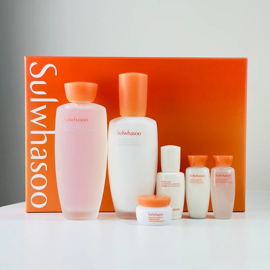 Sulwhasoo Essential Comfort Daily Routine Skin Care Set, 9 Boxes, 54 items.