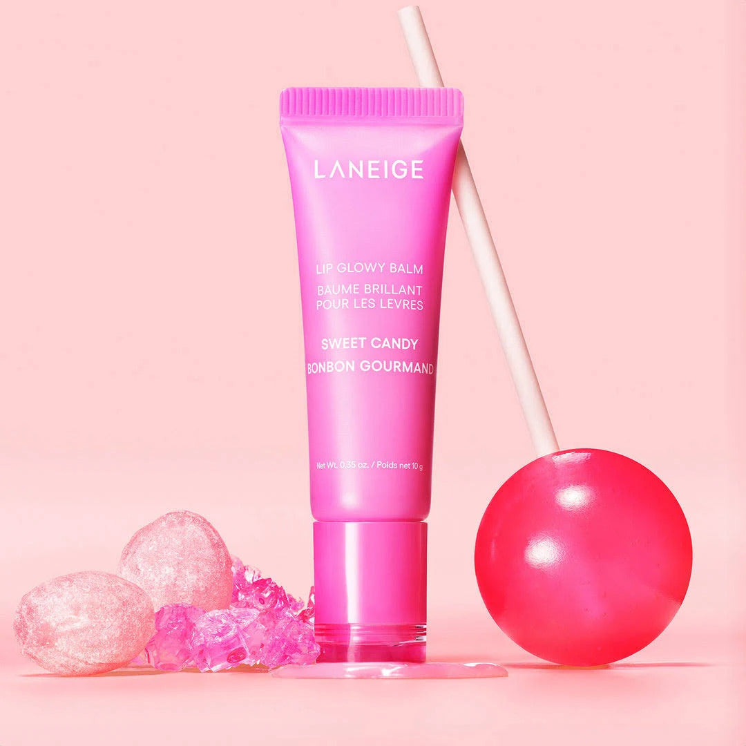 LANEIGE Lip Glowy Balm, Bundle of 6.